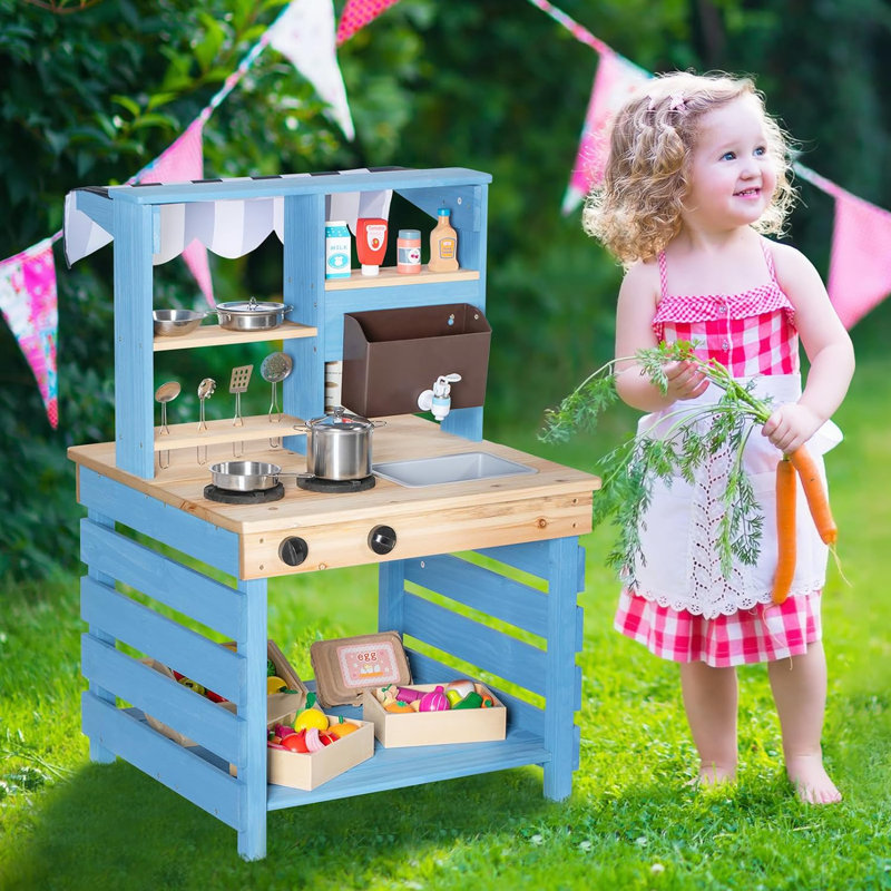 Kids outdoor play kitchen deals